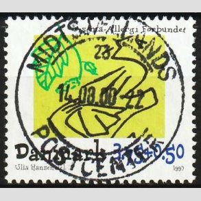 FRIM�RKER DANMARK | 1997 - AFA 1146 - Astma-Allergi - 3,75 + 0,50 Kr. - Pragt Stemplet 