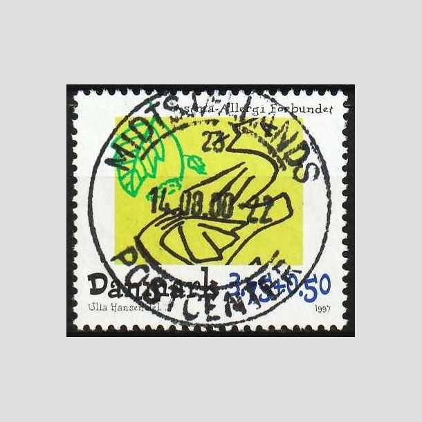 FRIM�RKER DANMARK | 1997 - AFA 1146 - Astma-Allergi - 3,75 + 0,50 Kr. - Pragt Stemplet 