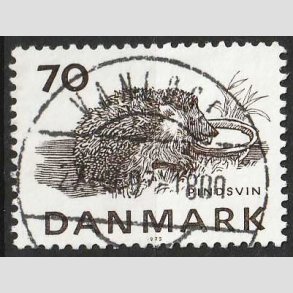FRIM�RKER DANMARK | 1975 - AFA 602 - Truede dyr - 70 �re brun - Lux Stemplet