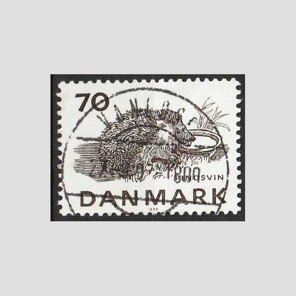 FRIM�RKER DANMARK | 1975 - AFA 602 - Truede dyr - 70 �re brun - Lux Stemplet