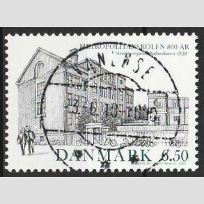 FRIM�RKER DANMARK | 2009 - AFA 1593 - Metropolitanskolen 100 �r. - 6,50 Kr. - Lux Stemplet Vanl�se