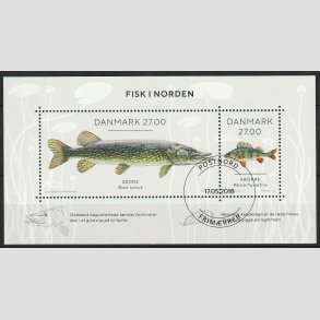 FRIM�RKER DANMARK | 2018 - AFA 1937A - Fisk i Norden. - Miniark flerfarvet - Flot Stemplet