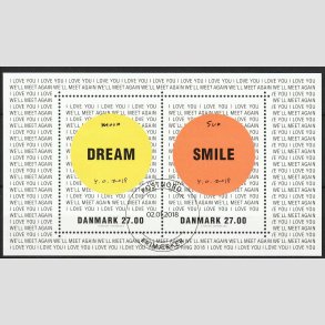 FRIM�RKER DANMARK | 2018 - AFA 1934A - Yoko Ono - 54,00 Kr. miniark - Flot Stemplet