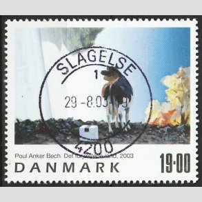 FRIM�RKER DANMARK | 2003 - AFA 1362 - Frim�rkekunst 6. - 19,00 Kr. - Pragt Stemplet Slagelse