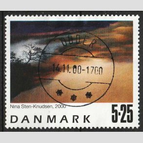 FRIM�RKER DANMARK | 2000 - AFA 1262 - Frim�rkekunst 3. - 5,25 Kr. 2000 - Lux Stemplet Odder