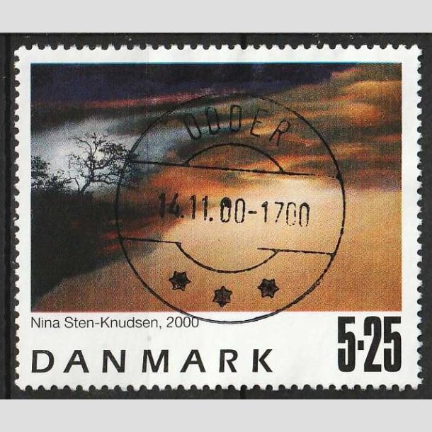 FRIM�RKER DANMARK | 2000 - AFA 1262 - Frim�rkekunst 3. - 5,25 Kr. 2000 - Lux Stemplet Odder