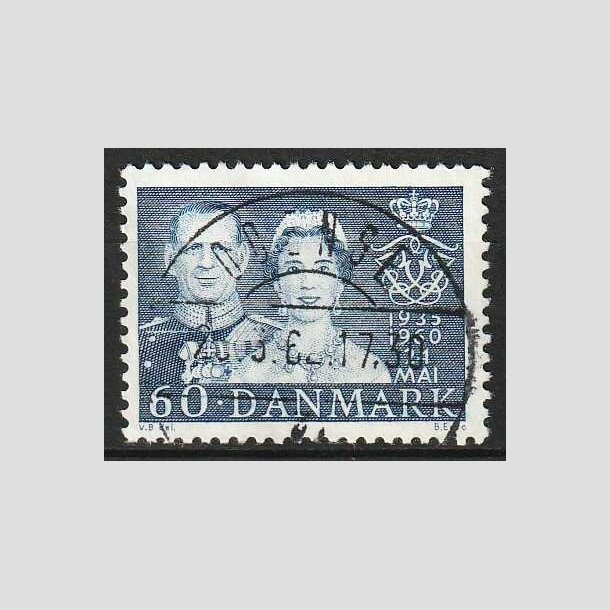 FRIM�RKER DANMARK | 1960 - AFA 385 - S�lvbryllup - 60 �re bl� - Lux Stemplet 