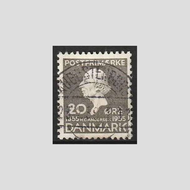 FRIM�RKER DANMARK | 1935 - AFA 227 - H. C. Andersen 20 �re gr� - Lux Stemplet