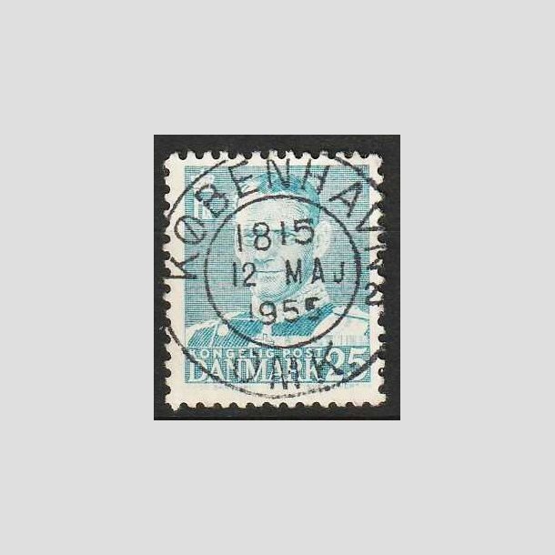 FRIM�RKER DANMARK | 1952-53 - AFA 336 - Fr. IX 25 �re lysbl� - Lux Stemplet