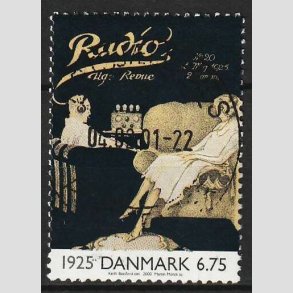 FRIM�RKER DANMARK | 2000 - AFA 1253 - 1900-tallet. Serie 2. - 6,75 Kr. - P�nt stemplet