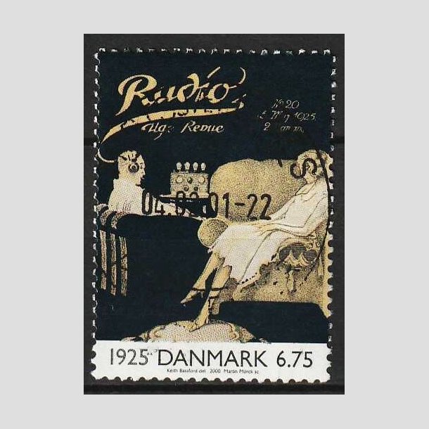 FRIM�RKER DANMARK | 2000 - AFA 1253 - 1900-tallet. Serie 2. - 6,75 Kr. - P�nt stemplet