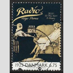 FRIM�RKER DANMARK | 2000 - AFA 1253 - 1900-tallet. Serie 2. - 6,75 Kr. - Pragt stemplet Vanl�se