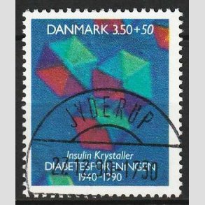 FRIM�RKER DANMARK | 1990 - AFA 977 - Diabetesforeningen - 3,50 Kr. + 50 �re - Lux Stemplet Jyderup