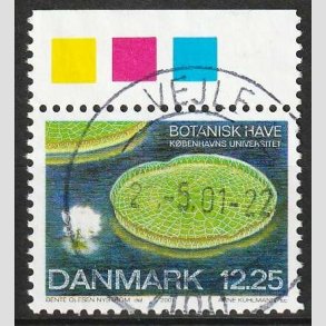 FRIM�RKER DANMARK | 2001 - AFA 1274 - Botanisk have. - 12,25 Kr. K�mpe�kande. - Lux Stemplet Vejle