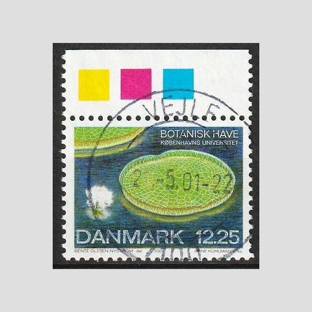 FRIM�RKER DANMARK | 2001 - AFA 1274 - Botanisk have. - 12,25 Kr. K�mpe�kande. - Lux Stemplet Vejle