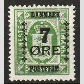 FRIM�RKER DANMARK | 1926 - AFA 163 - 7/5 �re gr�n Provisorium - Ubrugt 