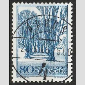 FRIM�RKER DANMARK | 1966 - AFA 446 - Holte All� - 80 �re bl� - Lux Stemplet