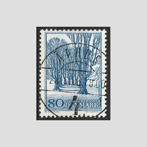FRIM�RKER DANMARK | 1966 - AFA 446 - Holte All� - 80 �re bl� - Lux Stemplet