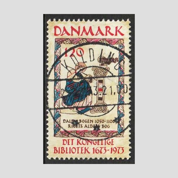FRIM�RKER DANMARK | 1973 - AFA 550 - Det Kongelige Bibliotek 300 �r - 120 �re - Lux Stemplet 