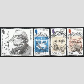 FRIM�RKER DANMARK | 2005 - AFA 1422-25 - H. C. Andersen - komplet s�t - Pragt Stemplet 