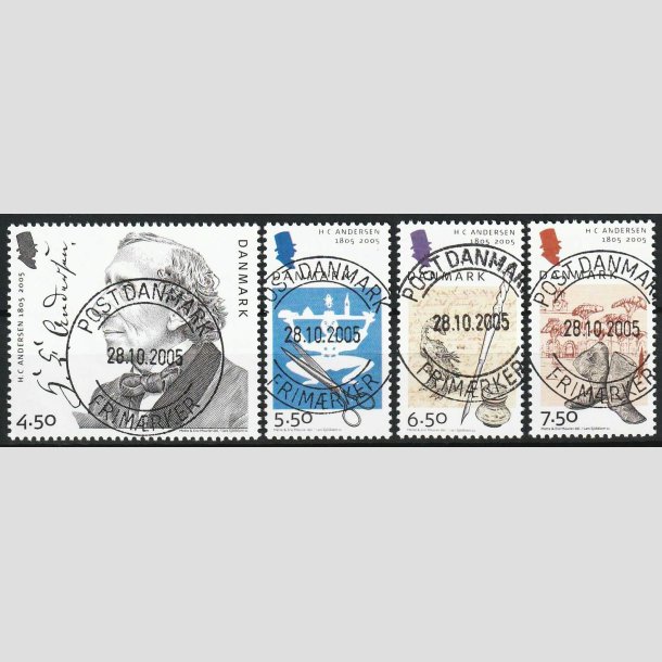 FRIM�RKER DANMARK | 2005 - AFA 1422-25 - H. C. Andersen - komplet s�t - Pragt Stemplet 