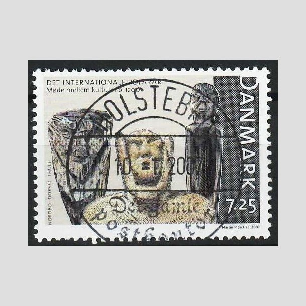 FRIM�RKER DANMARK | 2007 - AFA 1497 - Internationalt polar�r - 7,25 Kr. flerfarvet - Pragt Stemplet