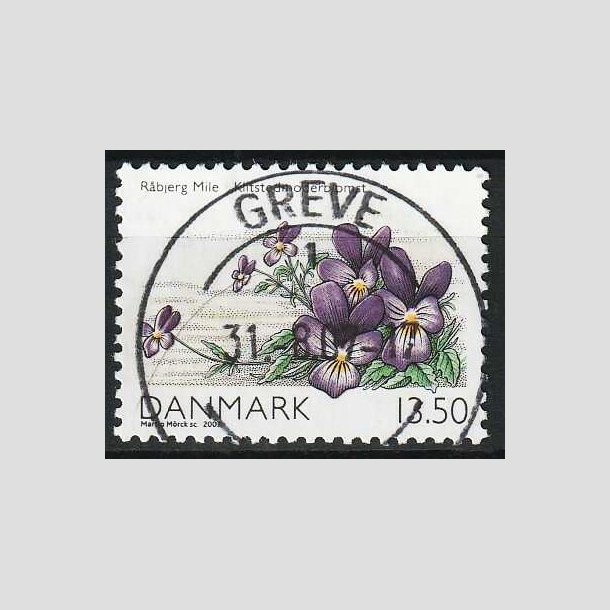 FRIM�RKER DANMARK | 2007 - AFA 1515 - Danmarks natur I - 13,50 Kr. flerfarvet - Lux Stemplet Greve