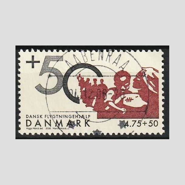 FRIM�RKER DANMARK | 2006 - AFA 1459 - Dansk flygtningehj�lp - 4,75+0,50 Kr. - Lux Stemplet Aabenraa