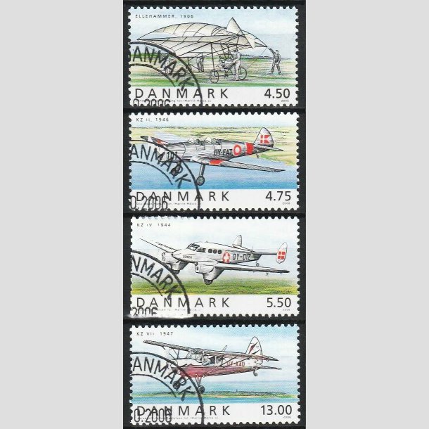 FRIM�RKER DANMARK | 2006 - AFA 1478-81 - Ellehammer - komplet s�t - Flot Stemplet