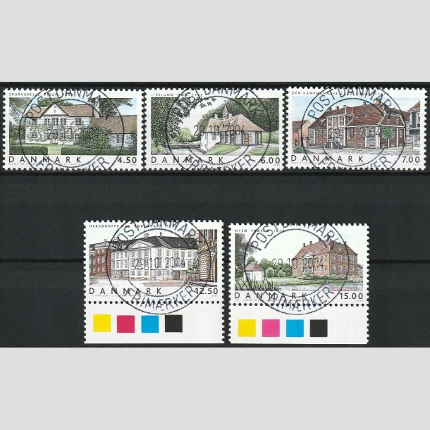 FRIM�RKER DANMARK | 2004 - AFA 1378-82 - Danske boliger III. - Komplet s�t - Pragt Stemplet