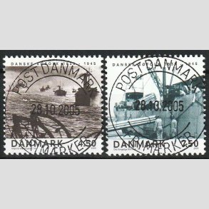 FRIM�RKER DANMARK | 2005 - AFA 1435+36 - Danske s�folk - i s�t - Pragt Stemplet