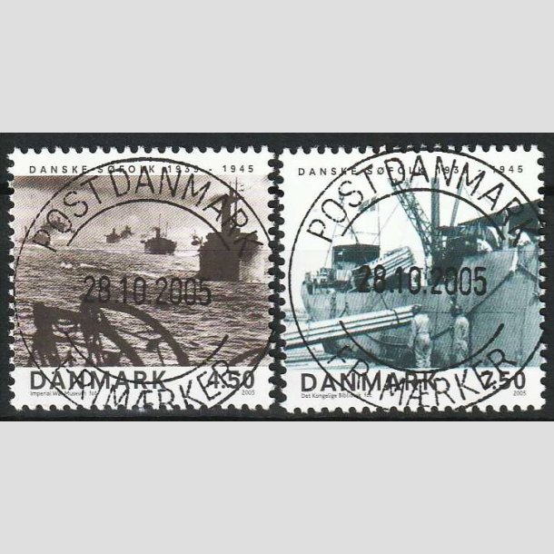 FRIM�RKER DANMARK | 2005 - AFA 1435+36 - Danske s�folk - i s�t - Pragt Stemplet