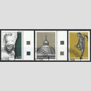FRIM�RKER DANMARK | 2006 - AFA 1474-76 - Glypoteket 100 �r. - s�t - Flot Stemplet