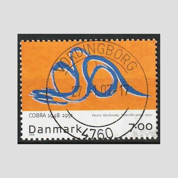 FRIM�RKER DANMARK | 2006 - AFA 1486 - Cobra-malere 9. - 7,00 Kr. - Pragt Stemplet Vordingborg