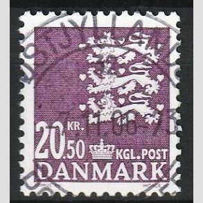 FRIM�RKER DANMARK | 2008 - AFA 1532 - Lille Rigsv�ben - 20,50 Kr. violet - Lux Stemplet 