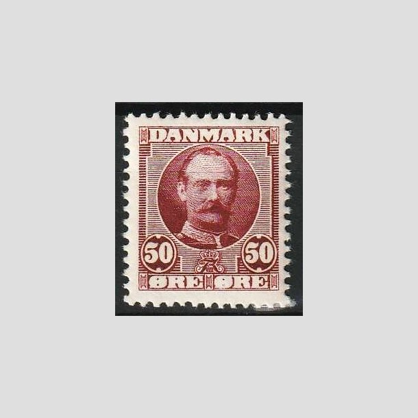 FRIM�RKER DANMARK | 1907 - AFA 58 - Frederik VIII 50 �re r�dlilla - Ubrugt