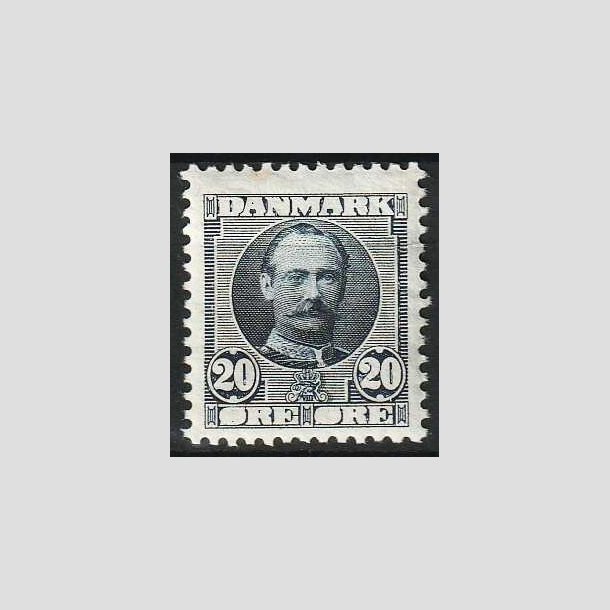 FRIM�RKER DANMARK | 1907 - AFA 56 - Frederik VIII 20 �re bl� - Ubrugt