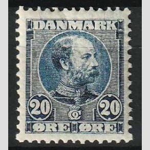 FRIM�RKER DANMARK | 1904-05 - AFA 48 - Chr. IX 20 �re bl� - Ubrugt
