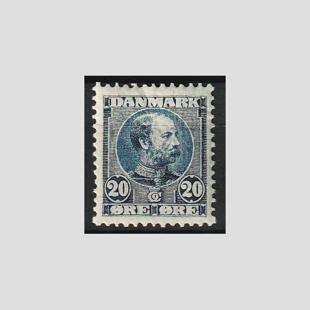FRIM�RKER DANMARK | 1904-05 - AFA 48 - Chr. IX 20 �re bl� - Ubrugt