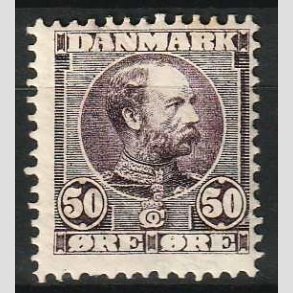 FRIM�RKER DANMARK | 1904-05 - AFA 50 - Chr. IX 50 �re lilla - Ubrugt