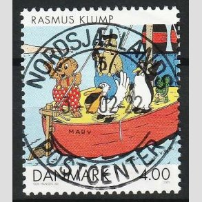 FRIM�RKER DANMARK | 2002 - AFA 1307 - Danske tegneserier - 4,00 Kr. Rasmus Klump - Pragt Stemplet 