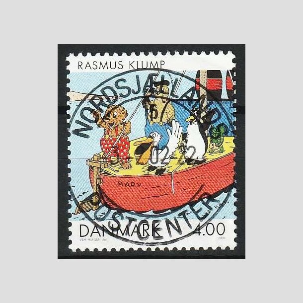 FRIM�RKER DANMARK | 2002 - AFA 1307 - Danske tegneserier - 4,00 Kr. Rasmus Klump - Pragt Stemplet 