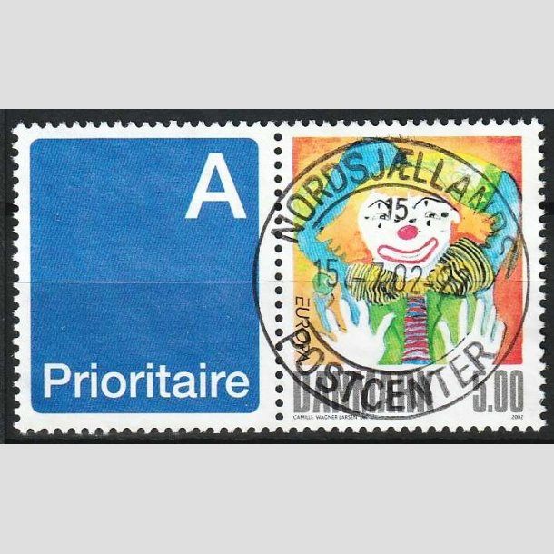 FRIM�RKER DANMARK | 2002 - AFA 1320v - Cirkus - 5,00 Kr. flerfarvet - Lux Stemplet