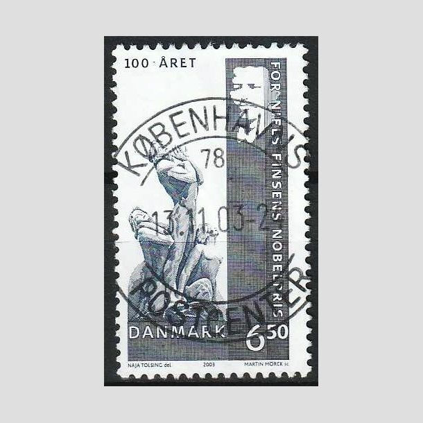 FRIM�RKER DANMARK | 2003 - AFA 1372 - Dansk Nobelpris 100 �r. - 6,50 Kr. - Pragt Stemplet 