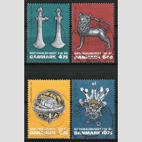 FRIM�RKER DANMARK | 2007 - AFA 1501-04- Nationalmuseet 200 �r. - Komplet s�t - Stemplet N�rresundby