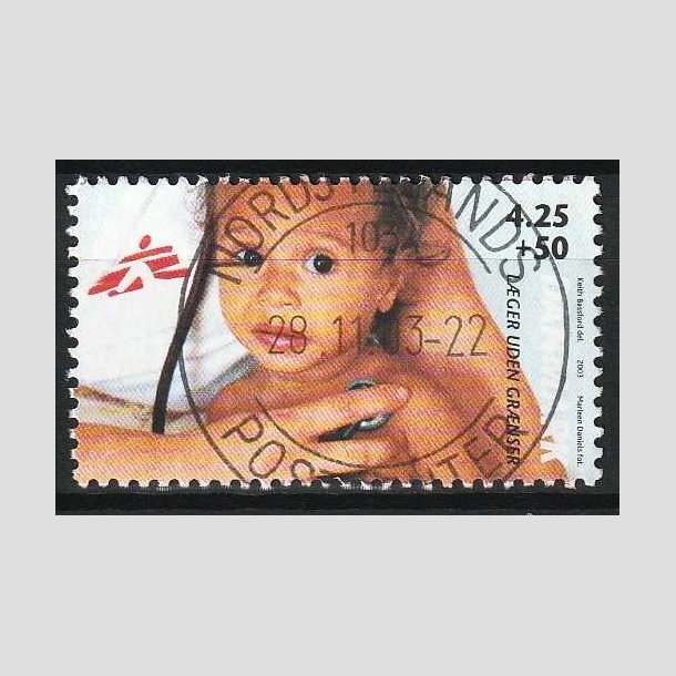 FRIM�RKER DANMARK | 2003 - AFA 1349 - L�ger uden gr�nser - 4,25 Kr. + 50 �re - Pragt Stemplet 