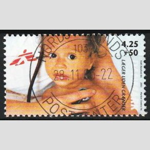 FRIM�RKER DANMARK | 2003 - AFA 1349 - L�ger uden gr�nser - 4,25 Kr. + 50 �re - Pragt Stemplet 