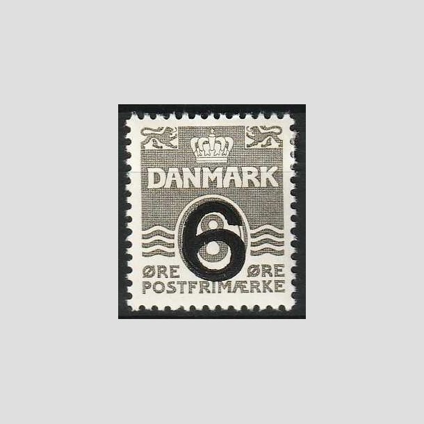 FRIM�RKER DANMARK | 1940 - AFA 262a - 6/8 �re type I (201) gr� Provisorier - Ubrugt
