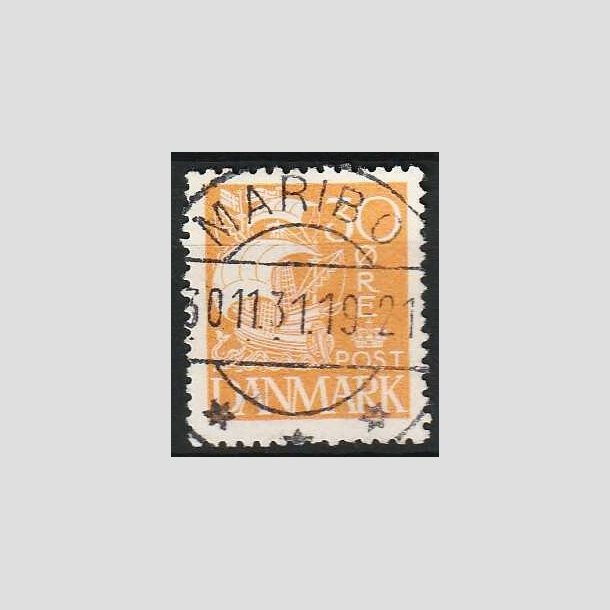 FRIM�RKER DANMARK | 1927 - AFA 172 - Karavel 30 �re gul - Lux Stemplet Maribo