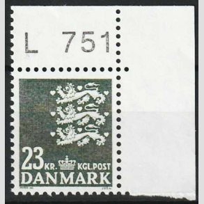 FRIM�RKER DANMARK | 1990 - AFA 959 - Rigsv�ben - 23,00 Kr. gr�nsort - Postfrisk L751